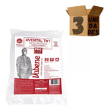 Avental Descartável Tnt Manga Longa Branco 30g 30 Un Vabene