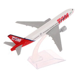 Avião De Brinquedo Coleção Miniatura Metal Tam B777 Lindo 