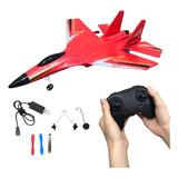 Avião Mini Planador Vermelho Alcance 30m C  Controle Remoto