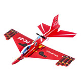 Avião Planador Com Motor A Bateria Recarregável Cor Vermelho