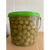 Azeitona Verde Sem Caroço Balde 1kg Premium