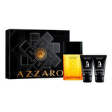 Azzaro Coffret Pour Homme 100 Ml + 2 Shampoo Para Corpo E Cabelo 50 Ml