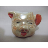 B. Antigo - Leiteira Porquinho Miniatura Em Porcelana
