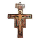  B. Antigo- Crucifixo São Damião Madeira Bidimensional Csdb1