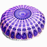 B Almofadas De Chão Mandala Grande Redonda Meditação Boêmia