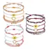 B Conjunto De Pulseira Margarida Tecida À Mão