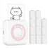 B Mini Impressora Fotográfica De Papel Térmico+11 Rolos De