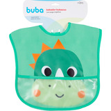 Babador Com Bolso Pega Migalha Bebê Menino Impermeável Buba Dino Bubazoo