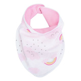 Babador Flanelado Bandana Minasrey Cia Do Neném Arco íris