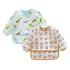 Babador Manga Longa Blw Kit 2unds - Dino E Urso Cor Marrom Tamanho Un