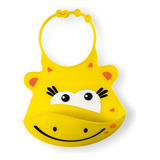 Babador Para Bebe Girafa De Silicone Silybib Multikids Baby Cor Girafa Bb043 Animais