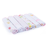 Babetes Estampadas Karinho Papi 100  Algodão 6 Unid  30cm