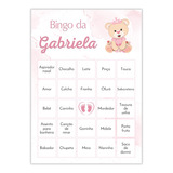 Baby Bingo Ursinha Princesa | Chá De Bebê - 60 Cartelas Pdf