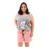 Baby Doll Camiseta Plus Size Verão Pijama Feminino