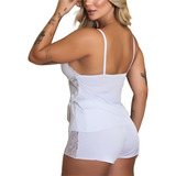 Baby Doll Feminino Silvest Lingerie Em Microfibra   Sensualy