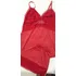 Baby Doll Lindo Vermelho De Renda De Microfibra 