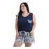Baby Doll Malha Blusa Regata Plus Size G1/g2/g3 Tam Especial