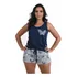 Baby Doll Pijama Feminino Camiseta E Short Personagens Verão
