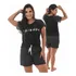 Baby Doll Pijama Feminino Com Manga E Short Bonito Baby