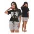 Baby Doll Pijama Feminino Com Manga E Short Bonito Verão