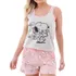 Baby Dool Plus Size Personagem Alça Regata Short Curto Verão