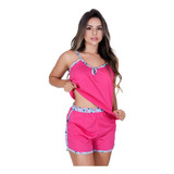 Baby Dool Short E Camiseta Shortinho Estampado Pijaminha