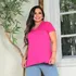 Baby Look Camiseta Feminina Básica Lisa Algodão Branco