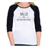 Baby Look Raglan Hallo, Ich Bin Neu Hier 3/4