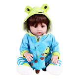 Baby Sweetie Reborn Boneco De Silicone Rapaz Sapo 48 Cm