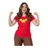 Babylook Feminina Mulher Maravilha Blusinha Algodão Heroína