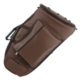 Bag Capa Bombardino Couro Sintético Pelúcia Marrom