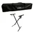 Bag Luxo Almofadada P  Piano 7 8 88 Teclas Casio   Suporte Cor Preto