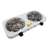 Bak Fogareiro Eletrico Cooktop 2 Bocas 2000w 110v Branco