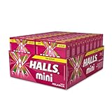 Bala Halls Mini Sem Açúcar Melancia Caixa Com 18 Unidades De 15g