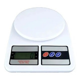 Balança De Cozinha Digital Para Cozinha Dieta Capacidade Até 10kg Cor Branco