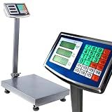 Balança Eletrônica Digital Comercial Alta Precisão Com Capacidade De 150kg Industrial Doméstica Dobrável Com Mastro E Plataforma Com Base Reforçada Bivolt Com Fonte De Alimentação 110/220v