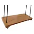 Balanço De Madeira Maciça Reforçada Infantil Adulto 50x25cm