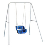 Balanço Infantil Com Suporte Para Apartamentos Area De Lazer Cor Azul