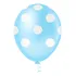 Balão Bexiga Bolinha Poá Arco Desconstruído Joaninha Minnie Cor Azul Claro/branco