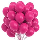 Balão Bexiga Liso Para Festa E Decoração Tamanho 9 Polegadas  50 Unidades  PINK 