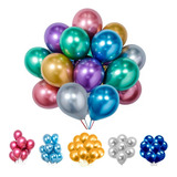 Balão Bexiga Metalizado 25 Unidades   N 9   Diversas Cores