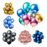 Balão Bexiga Metalizado 25 Unidades N 9 Diversas Cores