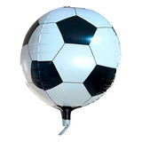 Balão Bexiga Metalizado Bola De Futebol Grande 55cm 2 Balões