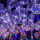 Balao Bubble Transparente Led Festa Gas Hélio Top Kit C 10