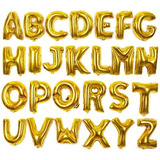 Balao Decorativo Alfabeto 1 Metro Dourado Gigante