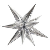 Balao Estrela Prata Metalizada