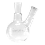 Balao Fundo Redondo Duas Bocas C junta 250ml uniglas