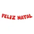 Balão Metalizado Balão Natalino Letreiro Vermelho 37  Feliz Natal