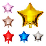 Balão Metalizado Estrela 45 Cm - Várias Cores - 10 Unidades 