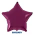 Balão Metalizado Estrela De 50cm - 20 Polegadas - Flexmetal Cor Burgundy